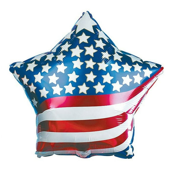20" Star and Stripes Patriot 4th of July Balloons