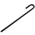 thumbnail image 1 of 20 Steel Rebar Ground Stakes J Hook Heavy Duty 12 Inches Deer Fence Hard Firm Soil Set, 1 of 5