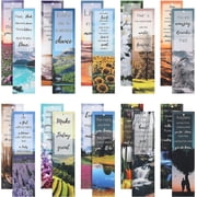 20 Styles Inspirational Bookmark Set with Encouraging Quotes for Book Lovers, Paper Double-Sided Book Markers Supplies for Reading