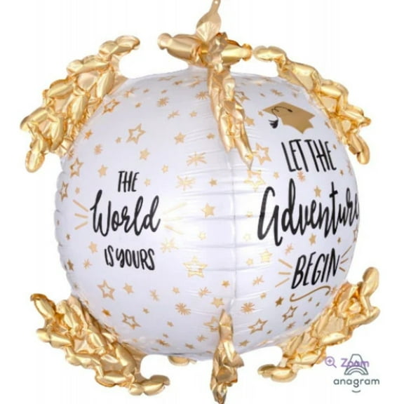 20" THE WORLD is YOURS Balloon  Large Shape Foil Mylar Balloon  Party Supplies Decorations Foil Mylar Balloon