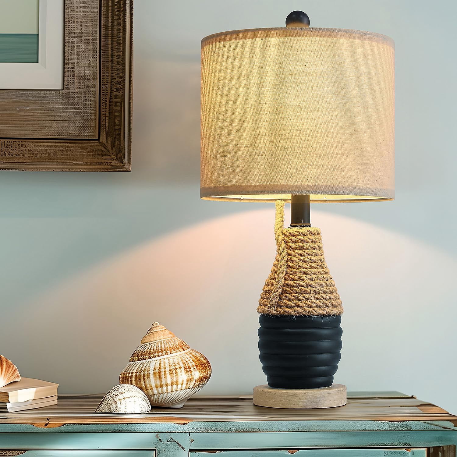 20" Table Lamp for Bedroom, Bedside Table Lamp for Living Room, Small ...