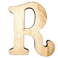 thumbnail image 1 of 20" Tall Birch Plywood Letter R | 1/4" Thick | Krafty Supply Letters | Beltorian, 1 of 3