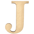 thumbnail image 1 of 20" Tall MDF Letter J | 1/8" Thick | Krafty Supply Letters | Times | Wooden Letter, 1 of 3