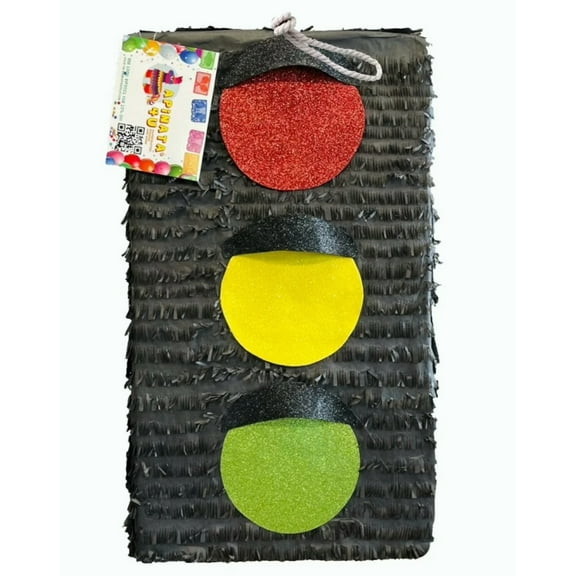 20" Tall Traffic Light Pinata Red Yellow Green Light Stop Sign Happy Birthday Pinata Large Traffic Light Pinata Red Yellow Green Light Stop Sign Happy...