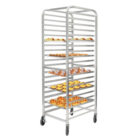 20-Tier Bakery Rack W/ 4 Wheels for Kitchen Bakery Restaurant Catering 26*20.5*69in