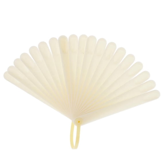 20 Tips False Nail Art Polish Color Display Chart Practice Template Clear