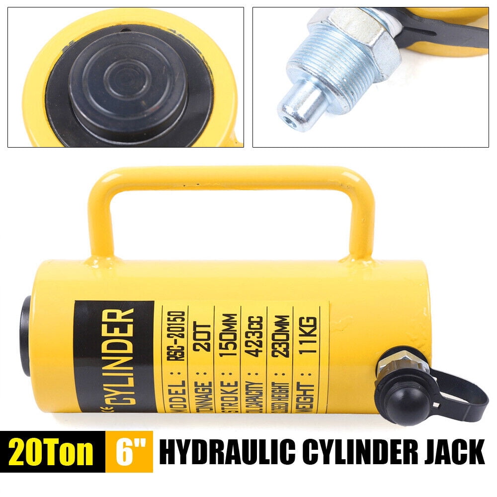 20Ton 6"Stroke Hydraulic Cylinder Jack,Single Acting Lifting Ram 424CC