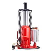 20 Ton Air Hydraulic Bottle Jack 44092 lbs Capacity 10.2-19.5 Inch Lifting Range Heavy Duty Welded Pneumatic Manual Jack Pump for Car SUV Truck RV Auto Repair Red
