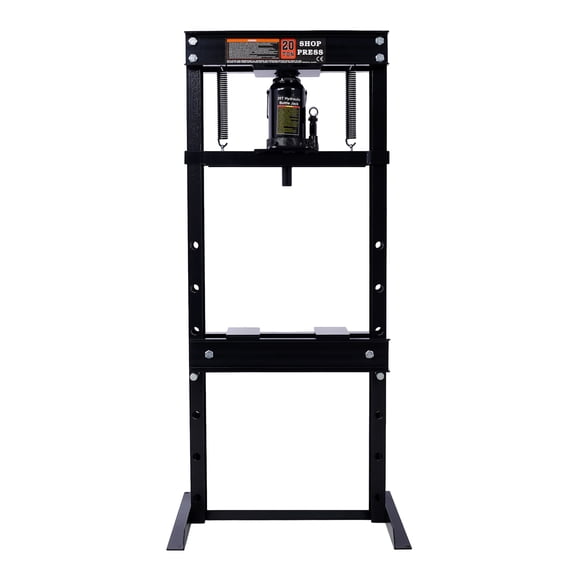 20 Ton Bottle Jack Shop Press, Bend, Straighten, or Press Parts, Install Bearings, U-Joints, Bushings, Joints, and Pulleys,black