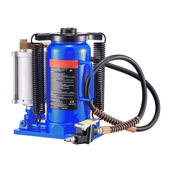 20 Ton Hydraulic Bottle Jack, Pneumatic/Manual, 10.2-19.5 Inch Lift, Heavy Duty for Trucks & RVs
