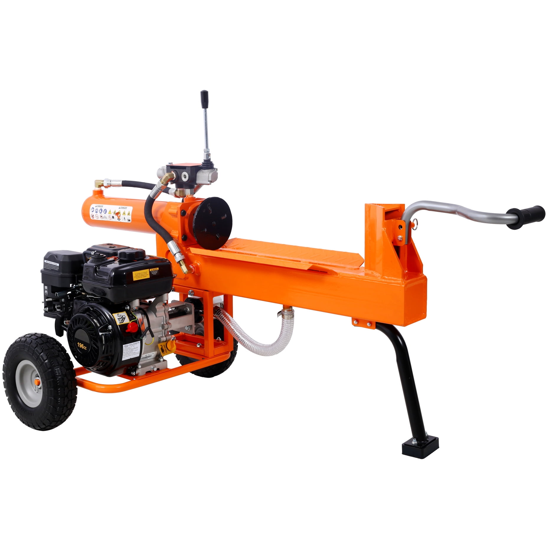20-Ton Log Splitter with Auto-Return Ram & 7HP Gas Engine - Heavy-Duty ...
