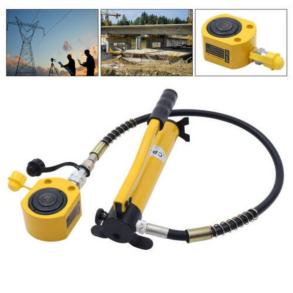 20 Ton Porta Power Hydraulic Jack Air Pump Lift Ram Body Frame Repair Tool Kit