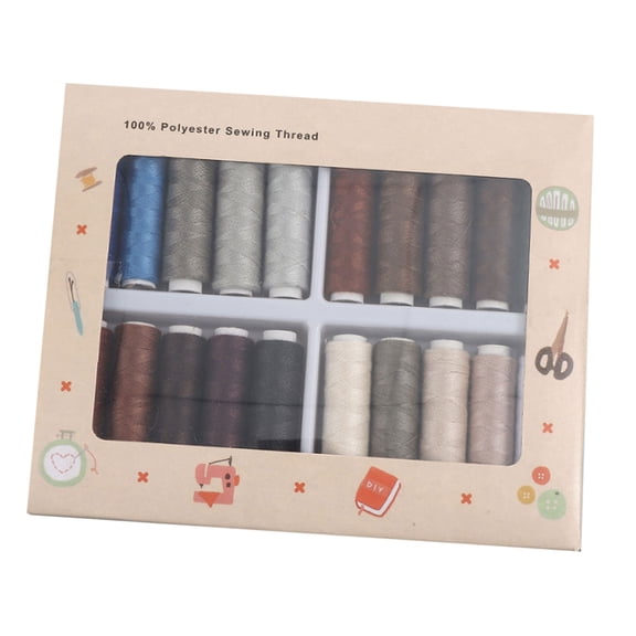 20 Tone Assorted Sturdy Cotton Sewing Thread Set for Crafting Garment Repair and Projects