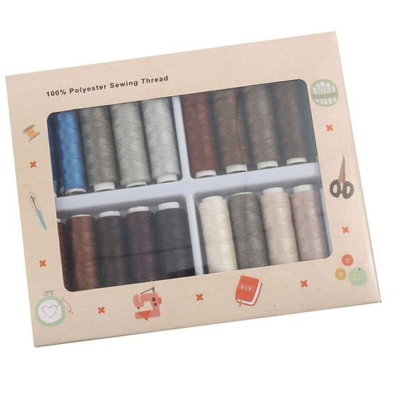 20 Tone Assorted Sturdy Cotton Sewing Thread Set for Crafting Garment Repair and Projects