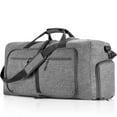 thumbnail image 1 of XUEYU 20" Travel Duffle Bag for Men, 40L Foldable Travel Duffel Bag with Shoes Compartment, Overnight Bag for Men Women Waterproof & Tear Resistant, Travel Bag for Traveling Camping Touring, Gray, 1 of 8