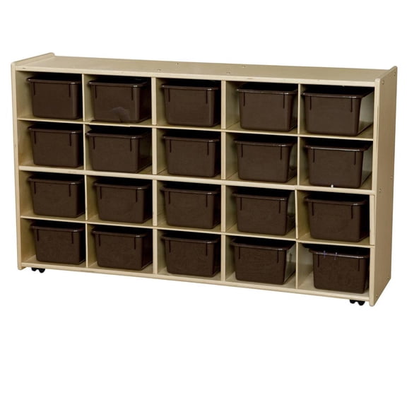 Natural Environments 20 Tray Storage with Brown Trays