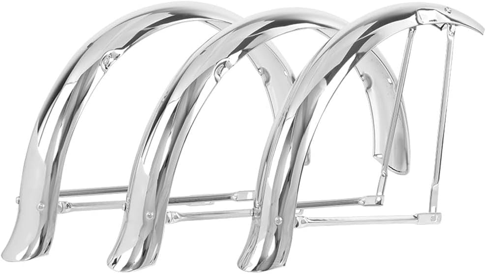 Parafango Cromato Original Lowrider 20" Per Trike — Kit Conversion Ducktail Flared - 2