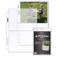 thumbnail image 1 of 20 (Twenty Pages) - BCW Pro 2-Pocket Page (7-1/8" x 5-1/2" Cards, Postcards or Photos), 1 of 4