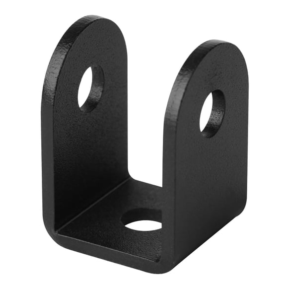 20 U Brackets 1 Inch Thick Black Powder Coated Hardware