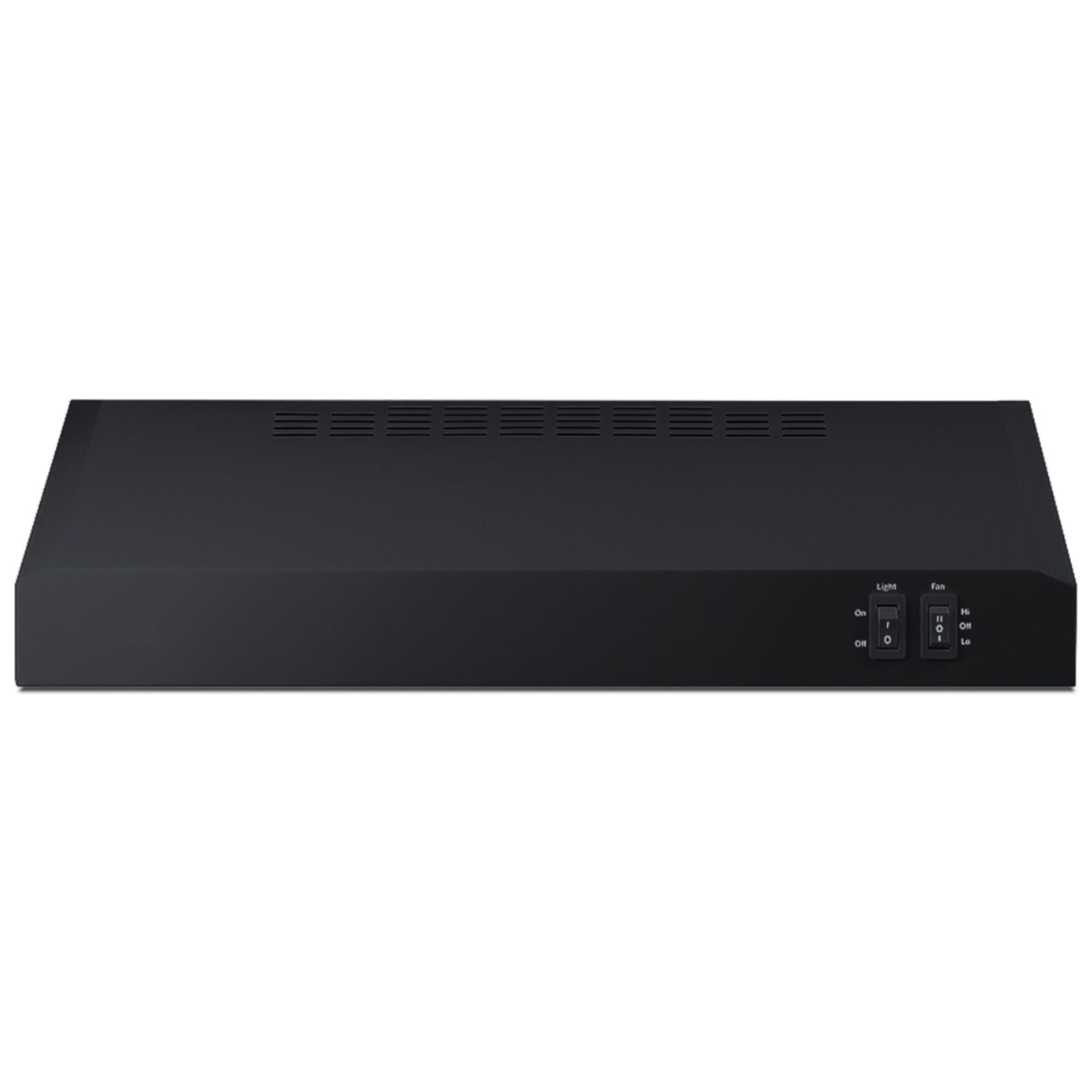 Summit 20" Black Stainless Steel Convertible Under Cabinet Range Hood