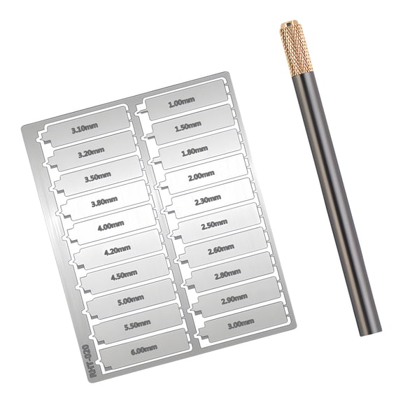 20 Unit Professional Model Flat Bottomed Puncher Tool Set High Accuracy Circular Cutter for Craft Model Project Making