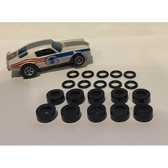 20 Urethane Tires For AFX Aurora Front and Rear HO Slot Car