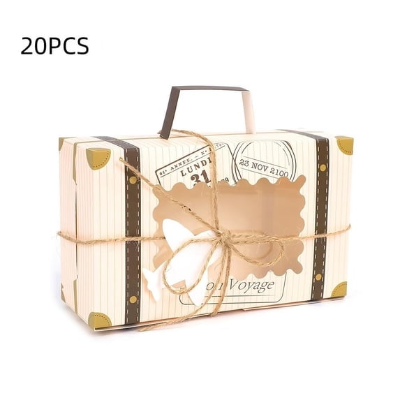 20 Vintage Map Suitcase Gift Boxes for Party Favors - Walmart.com