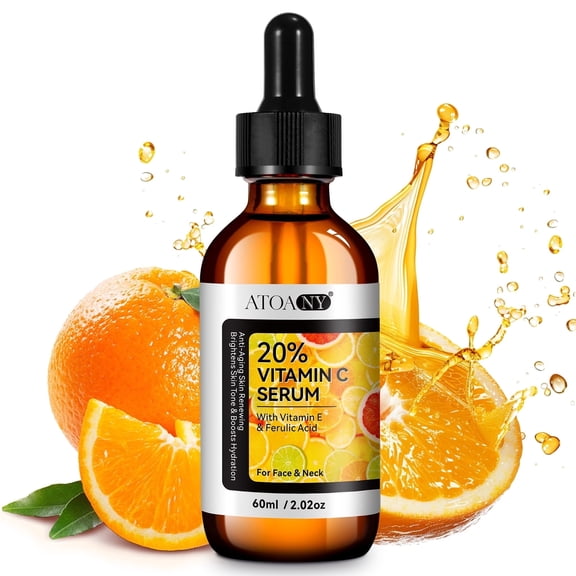 20% Vitamin C Serum for Face & Neck,Anti-aging Vitamin C Serum, Improve Dull Skin & Boost Skin Hydration, 2.02 oz