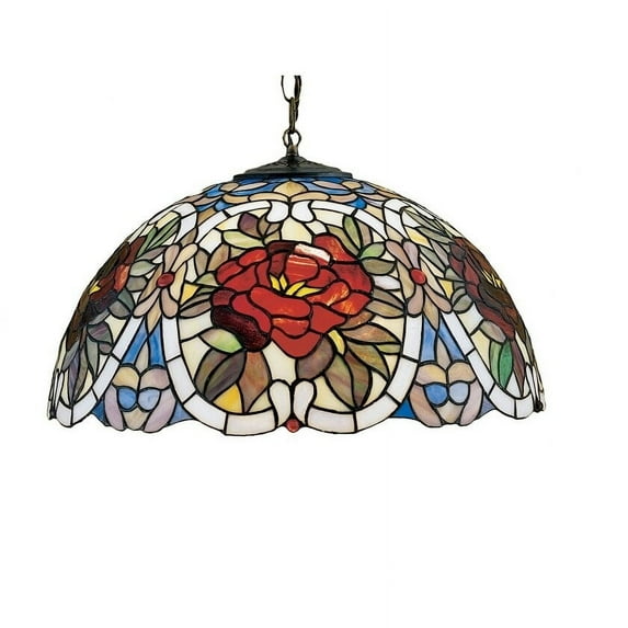 20"W Renaissance Rose Pendant