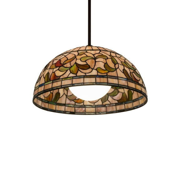 20"W Tiffany Turning Leaf Pendant