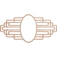thumbnail image 1 of 20"W x 10"H x 5 1/2"IW x 9 1/2"IH x 1/4"T Elizabeth Wood Fretwork Pierced Ceiling Medallion, Cherry, 1 of 3