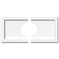 thumbnail image 1 of 20"W x 10"H x 5"ID x 7"C x 1"P Rectangle Architectural Grade PVC Contemporary Ceiling Medallion, Two Piece, 1 of 11