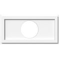 thumbnail image 1 of 20"W x 10"H x 6"ID x 7"C x 1"P Rectangle Architectural Grade PVC Contemporary Ceiling Medallion, 1 of 11