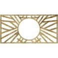 thumbnail image 1 of 20"W x 10"H x 7 3/8"ID x 1/2"P Hoover Architectural Grade PVC Pierced Ceiling Medallion, Antiqued Brass, 1 of 10