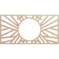thumbnail image 1 of 20"W x 10"H x 7 3/8"ID x 3/8"T Hoover Wood Fretwork Pierced Ceiling Medallion, Alder, 1 of 3