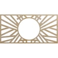 thumbnail image 1 of 20"W x 10"H x 7 3/8"ID x 3/8"T Hoover Wood Fretwork Pierced Ceiling Medallion, Birch, 1 of 3