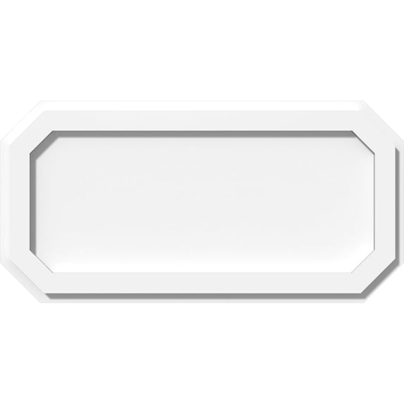 20"W x 10"H x 7"C x 1"P Emerald Architectural Grade PVC Contemporary Ceiling Medallion