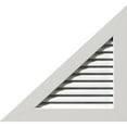 thumbnail image 1 of 20"W x 13 3/8"H Right Triangle Gable Vent - Left Side (29 5/8"W x 19 7/8"H Frame Size) 8/12 Pitch: Functional, PVC Gable Vent w/ 1" x 4" Flat Trim Frame, 1 of 14