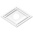 thumbnail image 1 of 20"W x 13 3/8"H x 4"ID x 7"C x 1"P Diamond Architectural Grade PVC Contemporary Ceiling Medallion, 1 of 11