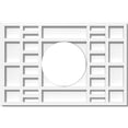 thumbnail image 1 of 20"W x 13 3/8"H x 7"ID x 7"C x 1"P Beaux Architectural Grade PVC Contemporary Ceiling Medallion, 1 of 11