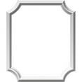 thumbnail image 1 of 20"W x 24"H x 1/2"P Ashford Molded Scalloped Wainscot Wall Panel, 1 of 3