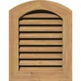 thumbnail image 1 of 20"W x 34"H Arch Top Gable Vent (25"W x 39"H Frame Size): Unfinished, Functional, Smooth Western Red Cedar Gable Vent w/ 1" x 4" Flat Trim Frame, 1 of 13