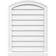 thumbnail image 1 of 20"W x 34"H Arch Top Surface Mount PVC Gable Vent: Non-Functional, w/ 2"W x 2"P Brickmould Sill Frame, 1 of 13