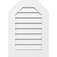 thumbnail image 1 of 20"W x 36"H Octagonal Top Surface Mount PVC Gable Vent: Functional, w/ 3-1/2"W x 1"P Standard Frame, 1 of 13