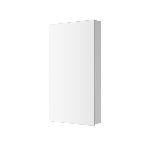 20'' W x 36'' H Surface Frameless Mirror Medicine Cabinet, Beveled Mirror Edges Bathroom Medicine Cabinet, Right opening door