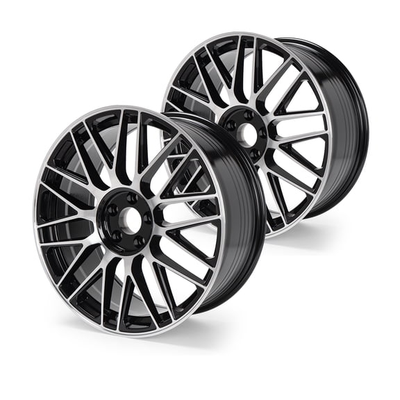 20" Wheel Rim 20x8.5-inch 5-Lug Black, for Mercedes Benz S-Class S560 S550, Replacement Alloy Rim, 2 Count