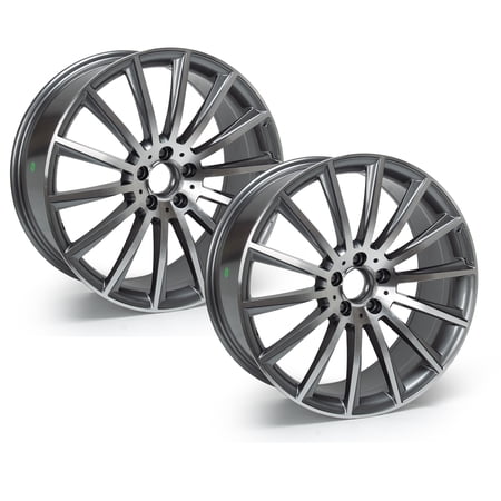20" Wheel Rim 20x8.5-inch 5-Lug, Set of 2 Replacement Alloy Rims, Multispoke AMG Style ET40