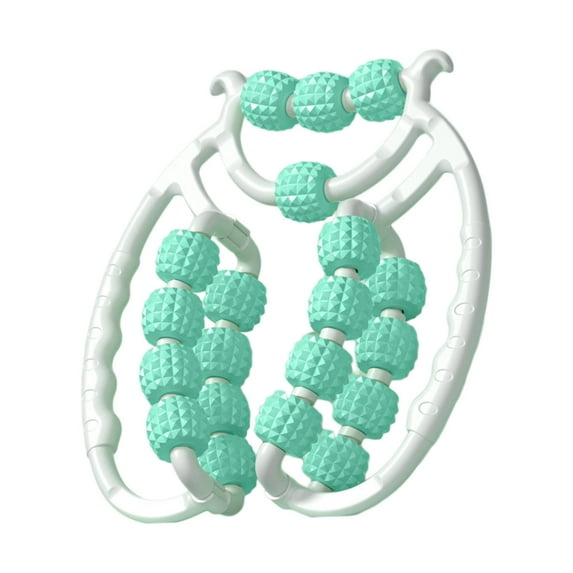 20 Wheels Muscle Relax Roller Arm Leg Massage Shoulder Calves Massage Roller Green