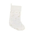 thumbnail image 1 of 20" White & Gold Foil Snowflakes Hanging Large Christmas XMAS Stocking, 1 of 4