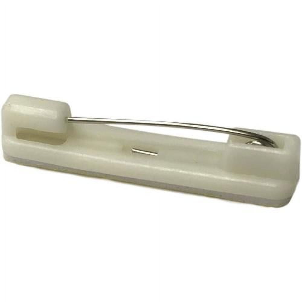 20 White Safety Pin Bar W/Adhesive ID Badge Crafts - Walmart.com
